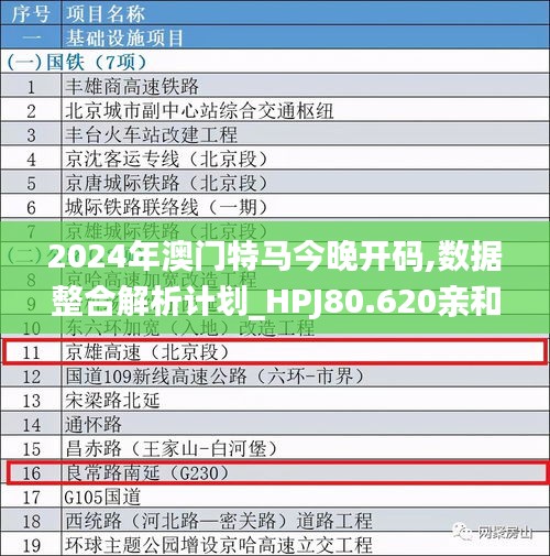 2024年澳门特马今晚开码,数据整合解析计划_HPJ80.620亲和版