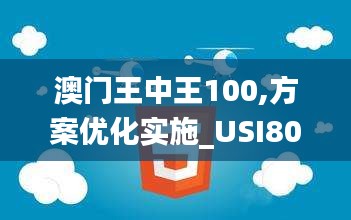 澳门王中王100,方案优化实施_USI80.182影音体验版