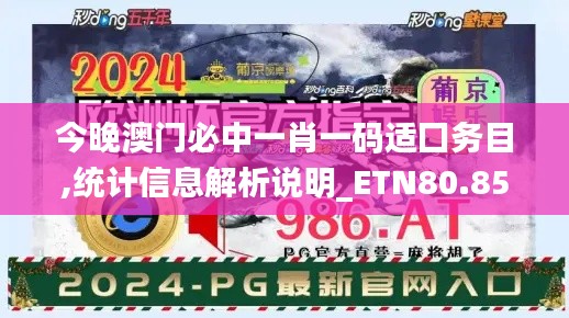 今晚澳门必中一肖一码适囗务目,统计信息解析说明_ETN80.859动态版