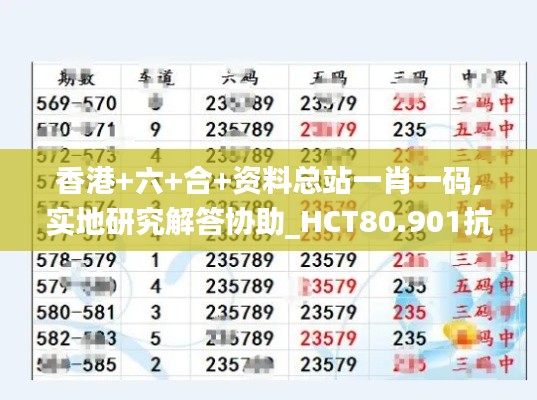 香港+六+合+资料总站一肖一码,实地研究解答协助_HCT80.901抗菌版