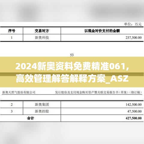 2024新奥资料免费精准061,高效管理解答解释方案_ASZ6.20.81内含版