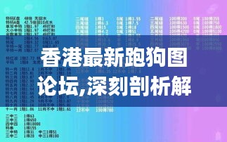 香港最新跑狗图论坛,深刻剖析解答解释现象_TGH9.47.89目击版