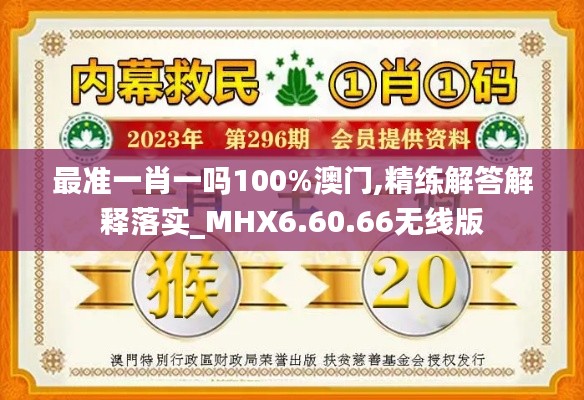 最准一肖一吗100%澳门,精练解答解释落实_MHX6.60.66无线版