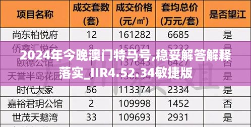 2024年今晚澳门特马号,稳妥解答解释落实_IIR4.52.34敏捷版