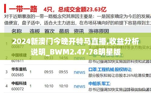 2024新澳门今晚开特马直播,收益分析说明_BWM2.47.78明星版