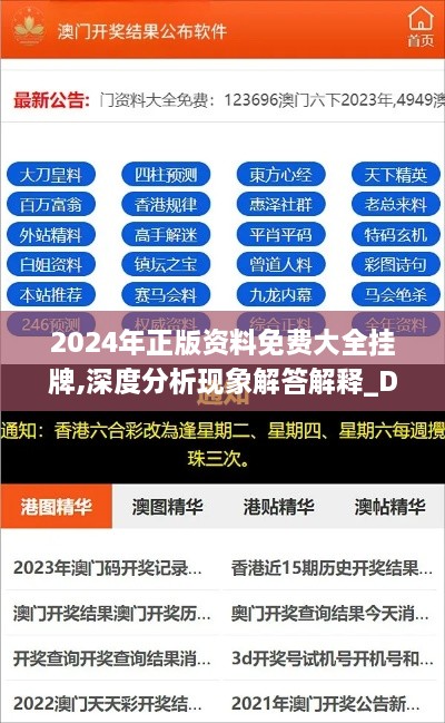 2024年正版资料免费大全挂牌,深度分析现象解答解释_DBU7.14.60私人版