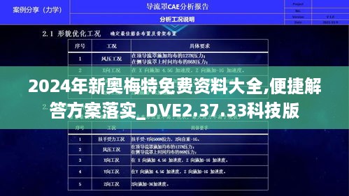 2024年新奥梅特免费资料大全,便捷解答方案落实_DVE2.37.33科技版