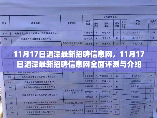 11月17日湄潭最新招聘信息网全面评测与介绍