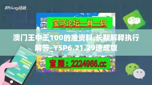 澳门王中王100的准资料,长期解释执行解答_YSP6.21.29速成版