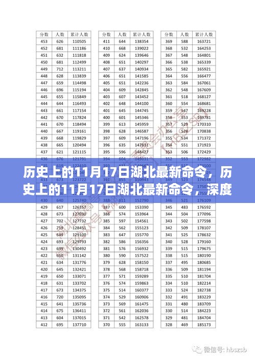 历史上的11月17日湖北最新命令，深度分析与个人观点