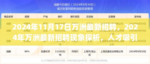 2024年万洲最新招聘现象探析，人才吸引与未来发展的双刃剑效应