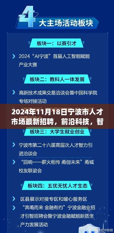 宁波市人才市场前沿科技招聘盛典，智领未来，体验未来科技之旅