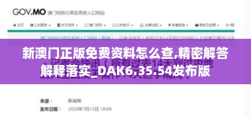 新澳门正版免费资料怎么查,精密解答解释落实_DAK6.35.54发布版