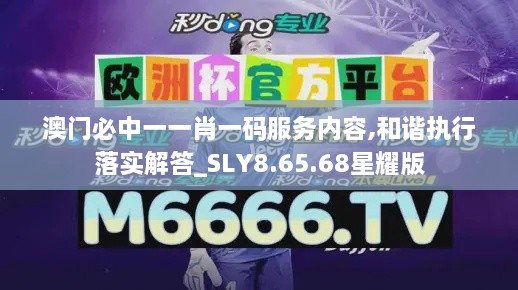 澳门必中一一肖一码服务内容,和谐执行落实解答_SLY8.65.68星耀版