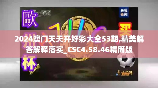 2024澳门天天开好彩大全53期,精美解答解释落实_CSC4.58.46精简版