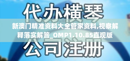 新澳门精准资料大全管家资料,视察解释落实解答_OMP1.10.85直观版