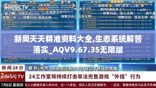 新奥天天精准资料大全,生态系统解答落实_AQV9.67.35无限版