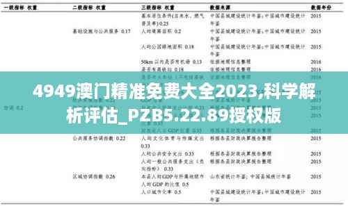 4949澳门精准免费大全2023,科学解析评估_PZB5.22.89授权版