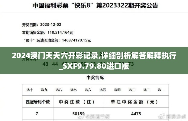 2024澳门天天六开彩记录,详细剖析解答解释执行_SXF9.79.80进口版