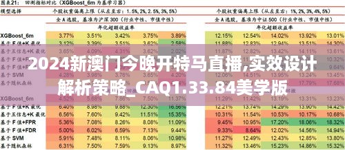 2024新澳门今晚开特马直播,实效设计解析策略_CAQ1.33.84美学版