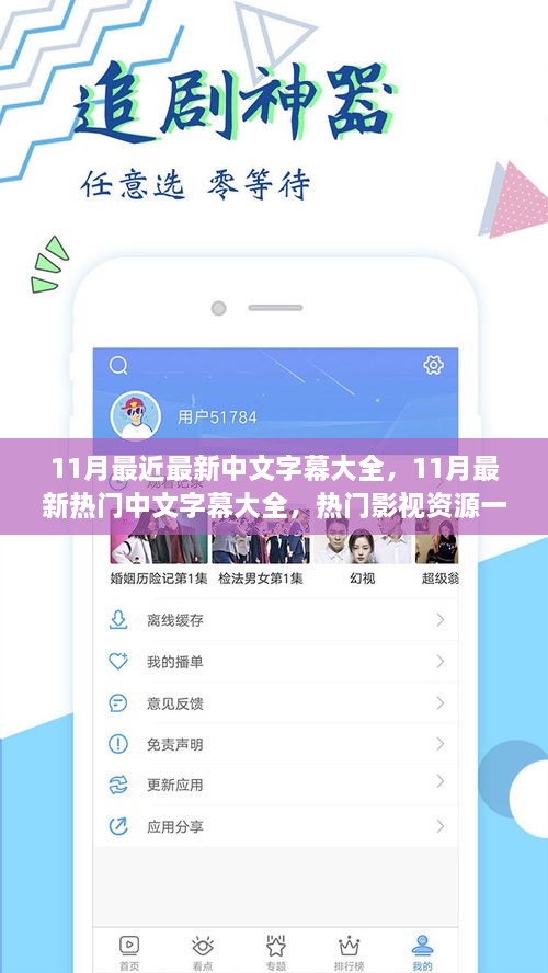 热门影视资源一网打尽，最新中文字幕大全（11月更新）