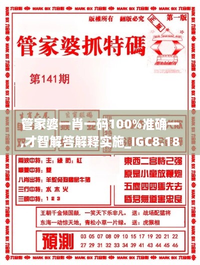 管家婆一肖一码100%准确一,才智解答解释实施_IGC8.18.67怀旧版