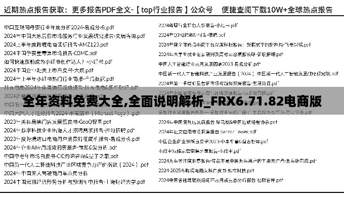 全年资料免费大全,全面说明解析_FRX6.71.82电商版