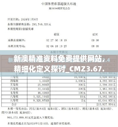 新澳精准资料免费提供网站,精细化定义探讨_CMZ3.67.92供给版