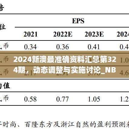 2024新澳最准确资料汇总第324期，动态调整与实施讨论_NBT7.36.32改版