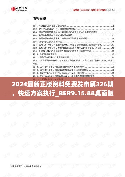 2024最新正版资料免费发布第326期，快速方案执行_BER9.15.88桌面版