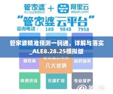 管家婆精准预测一码通，详解与落实_ALE8.28.25模拟版