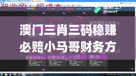 澳门三肖三码稳赚必赔小马哥财务方案分析_GRS1.74.68月光版