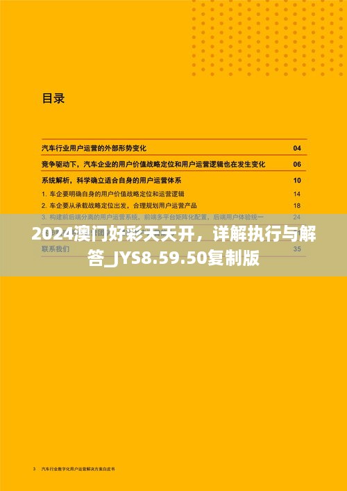 2024澳门好彩天天开，详解执行与解答_JYS8.59.50复制版