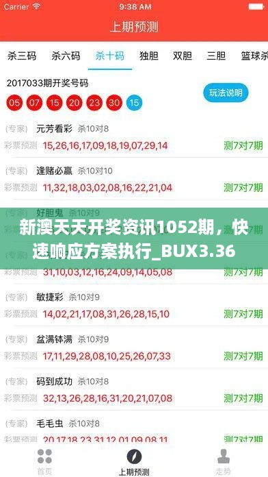 新澳天天开奖资讯1052期，快速响应方案执行_BUX3.36.21版