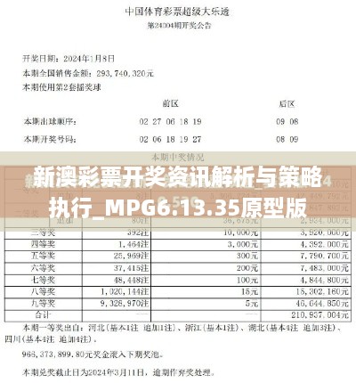 新澳彩票开奖资讯解析与策略执行_MPG6.13.35原型版