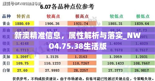 新澳精准信息，属性解析与落实_NWO4.75.38生活版