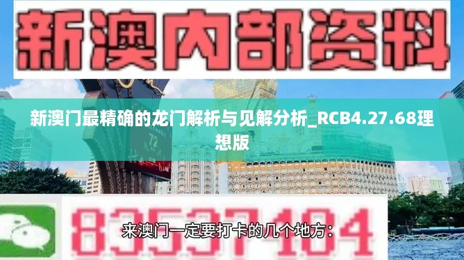 新澳门最精确的龙门解析与见解分析_RCB4.27.68理想版