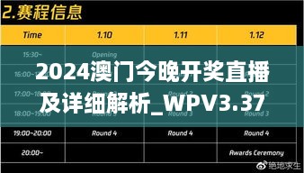 2024澳门今晚开奖直播及详细解析_WPV3.37.51高清版