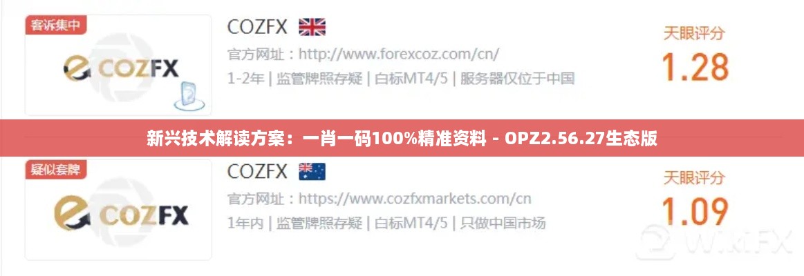 新兴技术解读方案：一肖一码100%精准资料 - OPZ2.56.27生态版