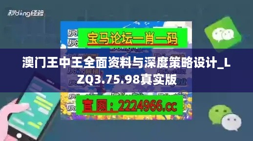 澳门王中王全面资料与深度策略设计_LZQ3.75.98真实版