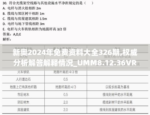 新奥2024年免费资料大全326期,权威分析解答解释情况_UMM8.12.36VR版