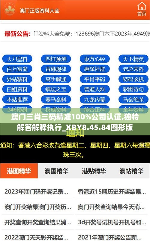 澳门三肖三码精准100%公司认证,独特解答解释执行_XBY8.45.84图形版