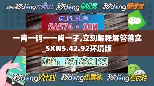 一肖一码一一肖一子,立刻解释解答落实_SXN5.42.92环境版