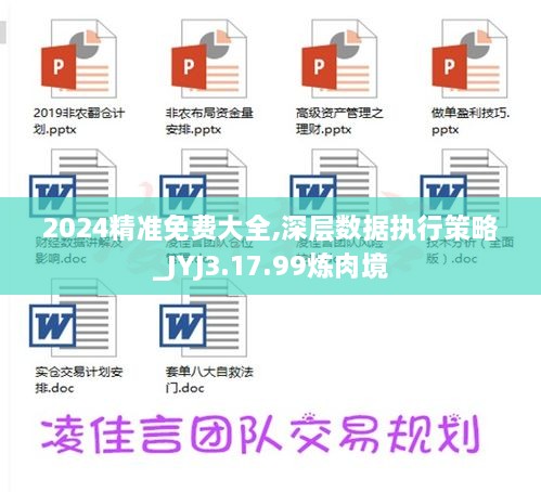 2024精准免费大全,深层数据执行策略_JYJ3.17.99炼肉境