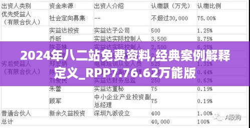 2024年八二站免费资料,经典案例解释定义_RPP7.76.62万能版