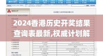 2024香港历史开奖结果查询表最新,权威计划解答落实_本地版XHZ9.72