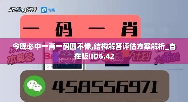 今晚必中一肖一码四不像,结构解答评估方案解析_自在版IID6.42