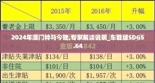 2024年澳门特马今晚,专家解读说明_车载版SDG5.64