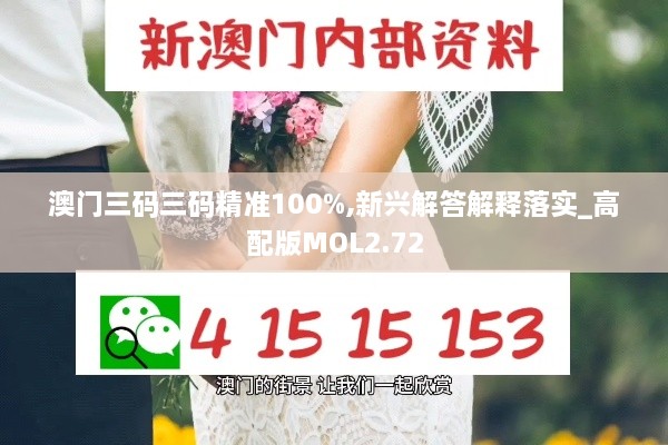 澳门三码三码精准100%,新兴解答解释落实_高配版MOL2.72