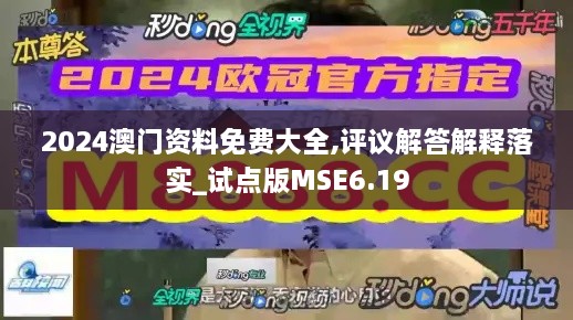 2024澳门资料免费大全,评议解答解释落实_试点版MSE6.19